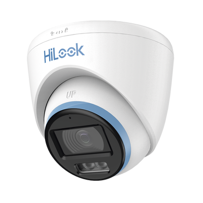 [THC-T259-LS] [Dual Light + ColorVu] Turret TurboHD 3K / 5 Megapixel / Lente 3.6 mm / 40 mts IR EXIR + 40 mts Luz Blanca / Micrófono Integrado / Exterior IP67 / dWDR