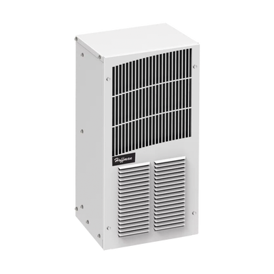 [T200216G100] Aire Acondicionado Compacto Para Exterior, Uso en Gabinetes de Telecomunicaciones de Grado Industrial, Frío T20, 2000 BTU, 115 Vca, de Acero, Color Gris