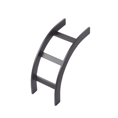 [LIB12BLK] Accesorio de Escalerilla Curva Vertical (Bajada) Interior, 12 in de Ancho, de Acero, Color Negro