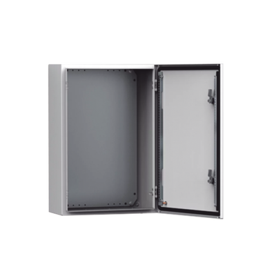 [MAS0606040R5] Gabinete de Uso Exterior MAS 600 x 600 x 400 mm NEMA 4/12/13; IP66; IK10 de Acero Dulce 1.5 mm con Platina de Montaje Incluida Color Gris Claro