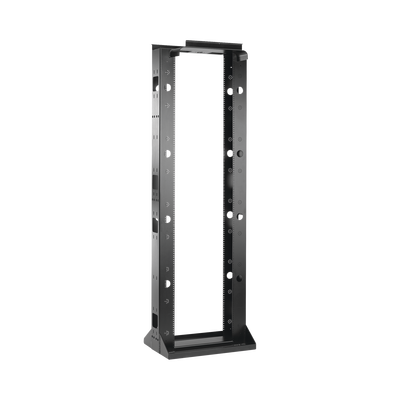 [ESDR19FM45U] Rack de 2 Postes Sísmico, Estándar de 19 in, Rieles Numerados y Roscados #12-24, Fabricado en Acero, 45 Unidades de Rack, Color Negro