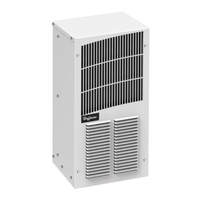 [T200216G201] Aire Acondicionado Compacto Para Exterior, Uso en Gabinetes de Telecomunicaciones de Grado Industrial, Frío T20, 2000 BTU, 115 Vca, de Acero, Color Negro