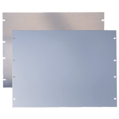 [P19RP2UP] Tapa Ciega Para Rack Estándar de 19in, Plano, de Acero, 2 UR, Color Gris