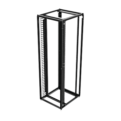 [PS1CM218] Organizador Vertical de Cables Rack 45 UR / Acero Negro / Sección 95x208 mm / Capacidad 726 Cables / Fijación Flecha 1.75 pulg