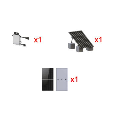 [HMS500KIT1] Kit Solar Interconexion  / 500 W  220Vca / Microinversores HOYMILES / Montaje Incluido  