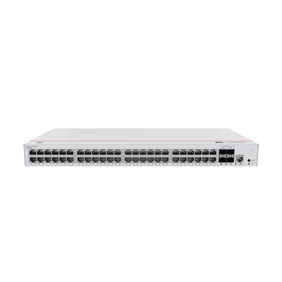 [S310-48P4X] Switch de Distribución/Core Gigabit Administrable PoE Capa 3 / 48 puertos 10/100/1000 Mbps (PoE) / 4 Puertos 10GE SFP+ Uplink / ERPS / Rutas Estáticas / iStack / PoE Perpetuo / 380W / Administración Nube Gratis