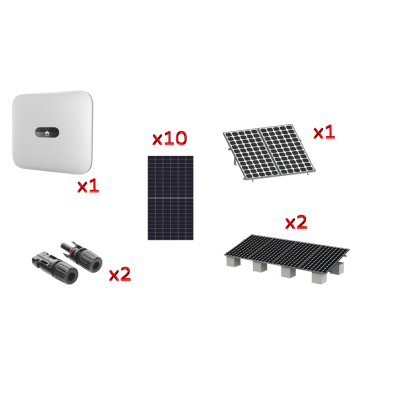 [SUN20006KTKIT] Kit Solar Interconexion  / 6 kW  220Vca / Inversor HUAWEI/ Montaje Incluido  