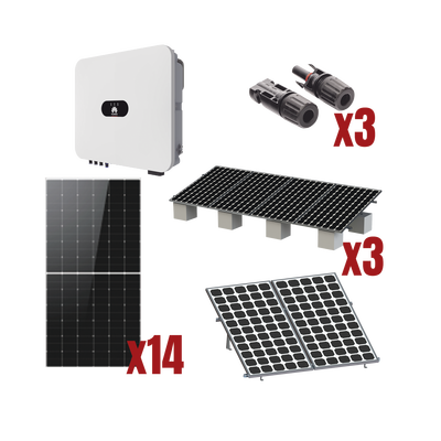 [SUN20008KLKIT] Kit Solar Interconexion  / 8kW  220Vca / Inversor HUAWEI/ Montaje Incluido  