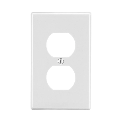 [HUB-P8W] Tapa para Contacto Dúplex Color Blanco.
