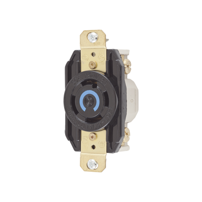 [HUB-HBL-2720] Receptáculo con Bloqueo de Media Vuelta Industrial 30 A 250 V CA / 3 Polos 4 Hilos / Nema L15-30R.