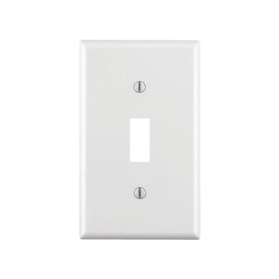 [HUB-P1W] Placa para Interruptor de Palanca / Color Blanco.
