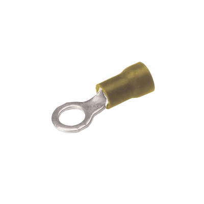 [HUB-TP-10-516] Zapata Terminal de Ojillo  para Tornillo 5/16 in (8 mm)/ Calibre 12-10 AWG / Con Aislamiento de Vinilo.