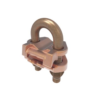 [HUB-GAR-6429] Conector Mecánico para Cable Calibre 2/0 AWG a 250 KCMIL / Paralelo o 90° a Tubo de 3/8" o Varilla de 5/8" - 3/4".