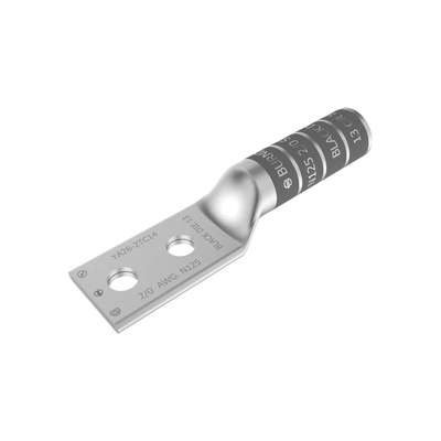 [HUB-YA262N] Zapata Terminal de Cobre Electrolítico/ Cañon Largo con 2 Perforaciones para Tornillos de 1/2" / Cable Calibre 2/0 / Espaciamiento entre orificios de 1 3/4".