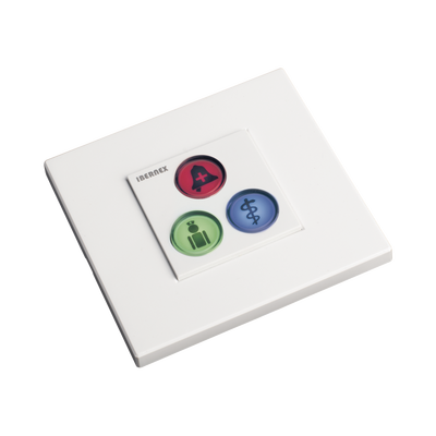 [NX0394] Modulo de 3 Botones iluminados para habitación de Hospital / Alarma / Cancelar y Código Azul / BUS RS485 / Compatible con NX0019/B, NX1021 Y NX0015