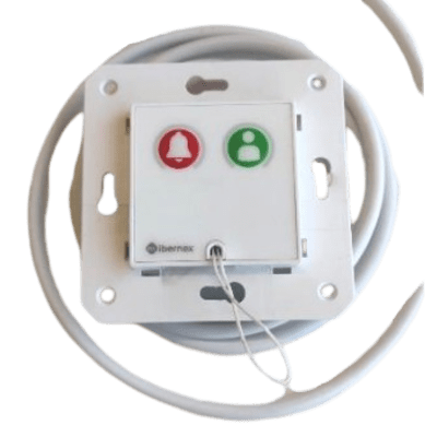 [NX0067/CA] Módulo Asistencial para Hospital de Empotrar IP67 / Material ABS Antimicrobiano / Botón Cancelación / Indicador Luminoso de Alarma y Presencia / RS485 / Compatible Cajas Europeas y Americanas