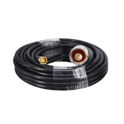 [NX9775/C10] Cable Coaxial 10 Metros / Baja Pérdida / Diámetro 5 mm / Impedancia 50 Ω / Apantallamiento >90dB / Operación 5-3000 MHz / Conectores N y SMA Macho / Compatible NX9775 NX9776 NX9783