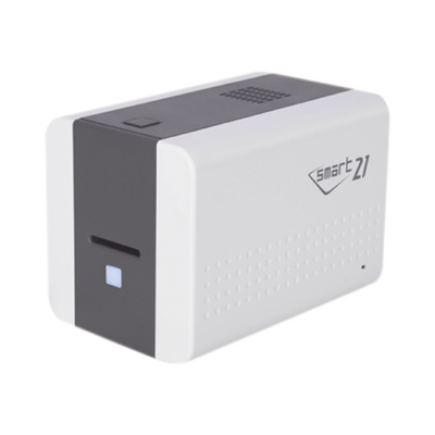 [SMART21SK] Impresora de Tarjetas Semi- automática SMART21 / Ingreso de Tarjetas Manual/Incluye Ribbon, Software y 100 Tarjetas PVC