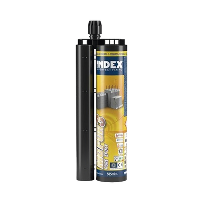 [MOPUR30385] Resina Epoxico Puro 3:1 para Concreto Fisurado y Armado, Taladros Inundados, Vibraciones y Aplicaciones Estructurales / Curado Lento / Para Cargas Sísmicas Categoría C1 y C2 / Contenido 385 ml. 