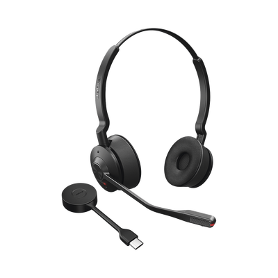 [ENGAGE55-MS-STEREO-A] Jabra Engage 55, Auricular stereo versión MS con aislamiento de ruido activa, adaptador DECT USB-A (9559-450-125)