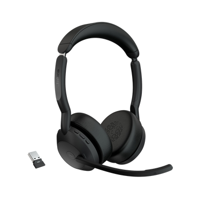 [EVOLVE255STEREOMSA] Jabra Evolve2 55, Auricular stereo versión MS, dongle USB-A con cancelación de ruido (25599-999-999) 