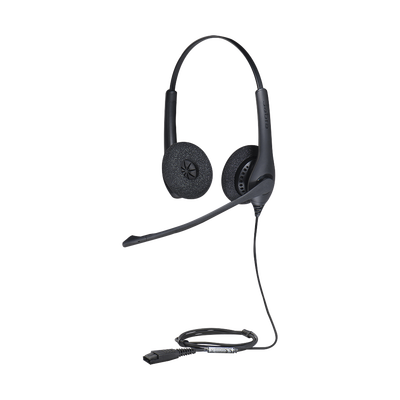 [BIZ-1500-DUO-QD] Jabra Biz 1500 Duo, auricular profesional con cancelación de ruido, ideal para contact center con conexión QD (1519-0157) 