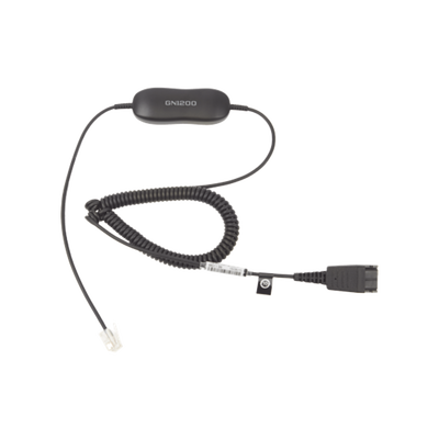 [GN-1200-C] Jabra GN1200 cable enroscado con conexión QD y RJ-9 (88011-99)