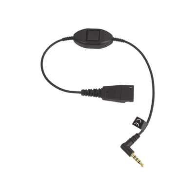 [MOBILE-QD-35MM-S] Jabra Cord QD a conector de 3.5 mm con Push-to-Talk para teléfonos celulares smartphones (8800-00-103) 