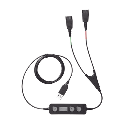[LINK-265] Jabra Link 265 USB/QD cable de entrenamiento, para conectar 2 diademas simultaneas con puerto USB (265-09)