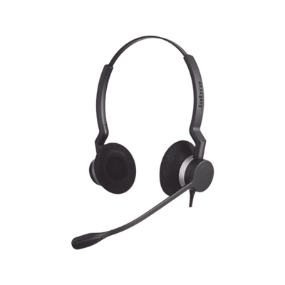 [BIZ-2300-DUO-QD] Jabra Biz 2300 Duo con cable Quick Disconnect de alta durabilidad (2309-820-105)
