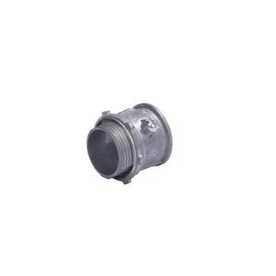 [JU-PD-200-CON] Conector 2" (52mm) pared delgada con tornillo galvanizado etiqueta verde