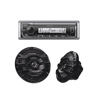 [KE/1653MRB] Kit de estéreo con Bluetooth KMR-M332BT | más Par de bocinas KFC-1653MRB