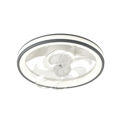 [JLV-013] Ventilador de Techo con Luminario LED de  110 V CA 50/60 Hz /  88 W /4500 Lm / 6500 - 4 000 - 2 700 K /3 Tonos de Luz / 500 mm / 6 Velocidades / Dimeable /Color Blanco y Gris.