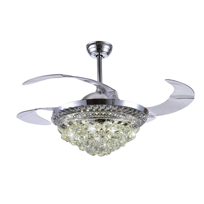 [JLV-041] Ventilador de Techo con Luminario LED de  110 V CA 50/60 Hz /  88 W /4500 Lm / 6500 - 4 000 - 2 700 K /3 Tonos de Luz / 1075 mm / 6 Velocidades /No Dimeable.