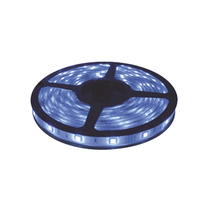 [JLTL-5050-IP20] Tira Led de 5 m / Color Azul / Uso Interior / Potencia 22 W / 900 lm/ 12 V CD / IP 20.
