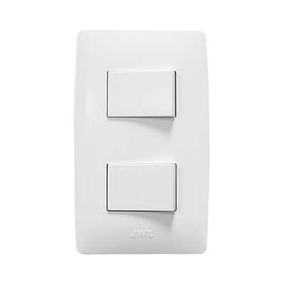 [JTL-B72-40] Apagador Escalera Doble de 127 V~60 Hz 10 A/ Color Blanco.