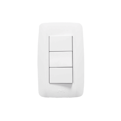 [JTL-B72-10] Apagador Escalera Triple de  127 V~60 Hz 10 A/ Color Blanco.