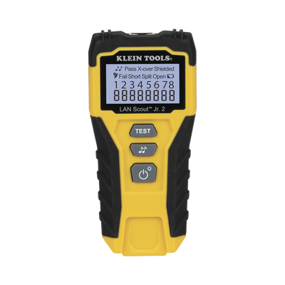 [VDV526200] Tester  de Cable LAN Scout™ Jr. 2/ Para: Prueba aprobada/ Error de Cableado/ Falla de Circuito Abierto o Cortocircuito/ Par Dividido/ Blindaje.