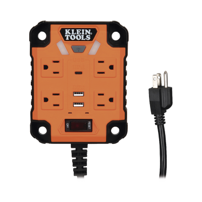 [29601] Multicontacto Powerbox 1, con 4 Salidas 120 Vca, 2 USB-A / 1 USB-C, Luces LED Integradas y Soporte Magnético