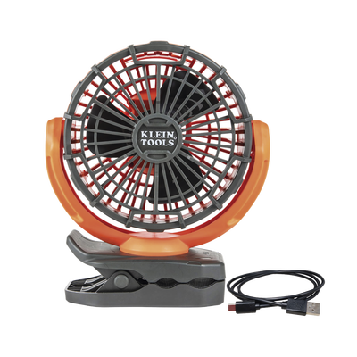 [PJSFM1] Ventilador Inalámbrico-Portátil Recargable Ideal para el Trabajo. Montable por Pinza o por Potentes Imanes. Incluye cable USB-C